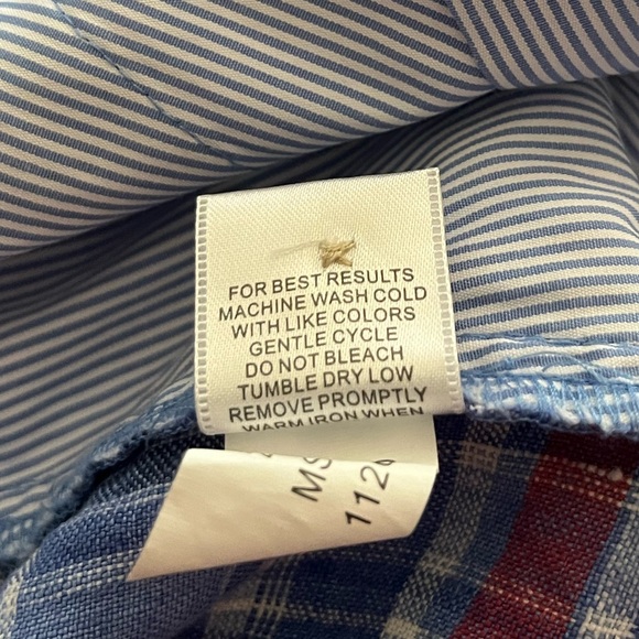 Peter Millar Seaside Men's Size 40 100% Linen Blue Madras Plaid Check Shorts-EUC - Picture 6 of 7